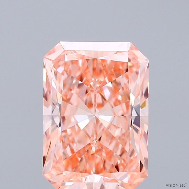 Loose Diamond - RADIANT 2.55ct Fancy Vivid Pink VS1: Loose Diamond - RADIANT 2.55ct Fancy Vivid Pink VS1 Source: This is a real non-mined Diamond that has been grown in a lab Shape: RADIANT Carats: 2.55 Color: Fancy Vivid Pink Certification: IGI