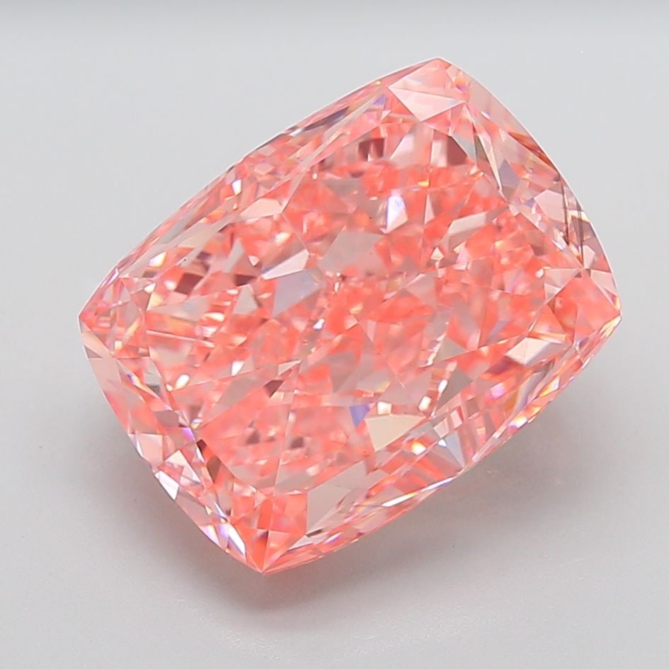 Loose Diamond - CUSHION MODIFIED 15.68ct Fancy Vivid Pink VS1: Loose Diamond - CUSHION MODIFIED 15.68ct Fancy Vivid Pink VS1 Source: This is a real non-mined Diamond that has been grown in a lab Shape: CUSHION MODIFIED Carats: 15.68 Color: Fancy Vivid Pink Certif