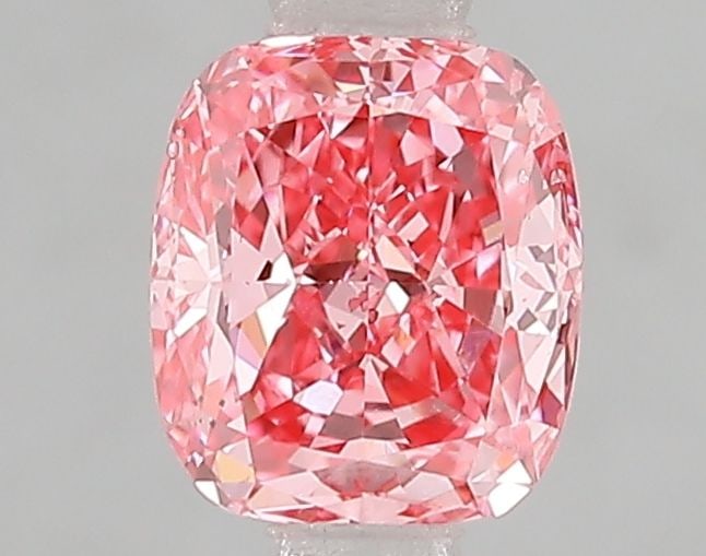 Loose Diamond - CUSHION MODIFIED 1.0ct Fancy Vivid Pink VS2: Loose Diamond - CUSHION MODIFIED 1.0ct Fancy Vivid Pink VS2 Source: This is a real non-mined Diamond that has been grown in a lab Shape: CUSHION MODIFIED Carats: 1.0 Color: Fancy Vivid Pink Certificat
