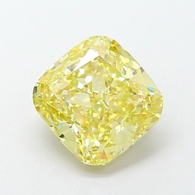Loose Diamond - CUSHION MODIFIED 2.05ct Fancy Intense Yellow VVS2: Loose Diamond - CUSHION MODIFIED 2.05ct Fancy Intense Yellow VVS2 Source: This is a real non-mined Diamond that has been grown in a lab Shape: CUSHION MODIFIED Carats: 2.05 Color: Fancy Intense Yellow