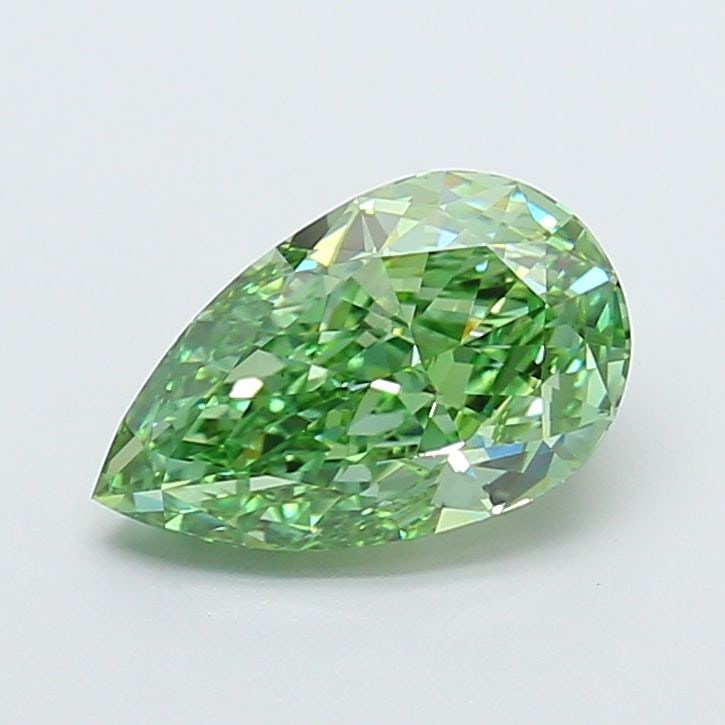 Loose Diamond - PEAR 3.01ct Fancy Vivid Green VS1 (1 of 1)