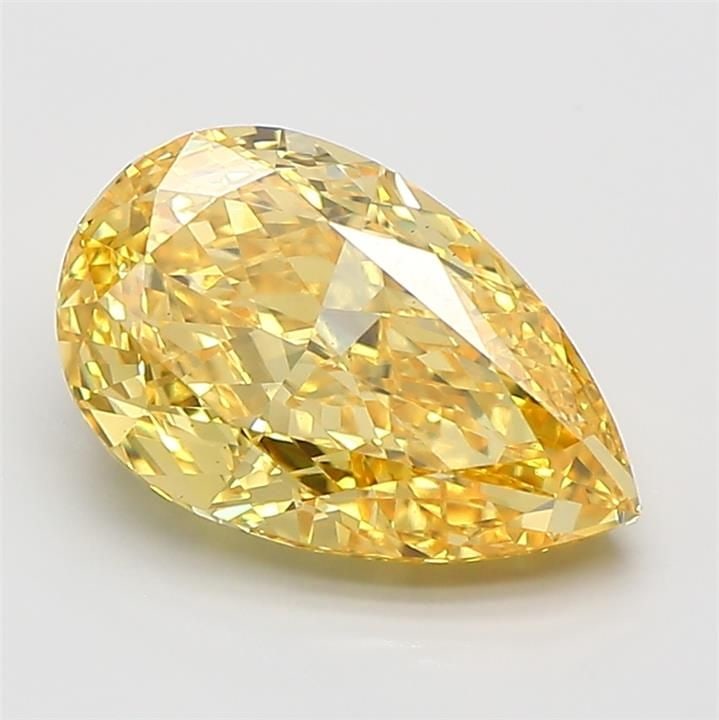 Loose Diamond - PEAR 2.51ct Fancy Vivid Yellow VS2: Loose Diamond - PEAR 2.51ct Fancy Vivid Yellow VS2 Source: This is a real non-mined Diamond that has been grown in a lab Shape: PEAR Carats: 2.51 Color: Fancy Vivid Yellow Certification: IGI Video: