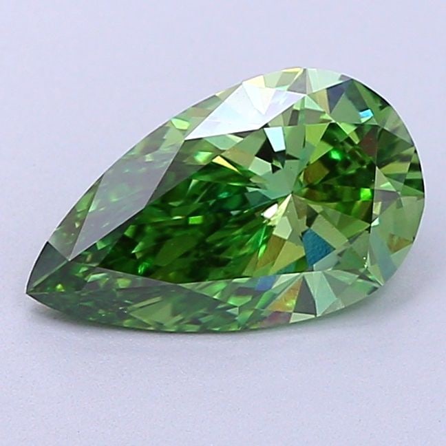 Loose Diamond - PEAR 1.72ct Fancy Vivid Green VS1: Loose Diamond - PEAR 1.72ct Fancy Vivid Green VS1 Source: This is a real non-mined Diamond that has been grown in a lab Shape: PEAR Carats: 1.72 Color: Fancy Vivid Green Certification: IGI Video: