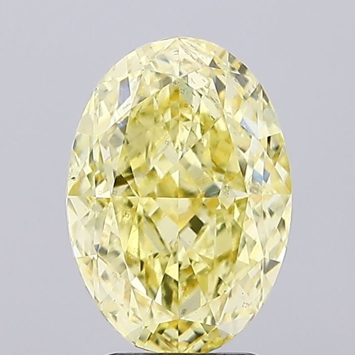 Loose Diamond - OVAL 3.54ct Fancy Intense Yellow VS2: Loose Diamond - OVAL 3.54ct Fancy Intense Yellow VS2 Source: This is a real non-mined Diamond that has been grown in a lab Shape: OVAL Carats: 3.54 Color: Fancy Intense Yellow Certification: IGI Video