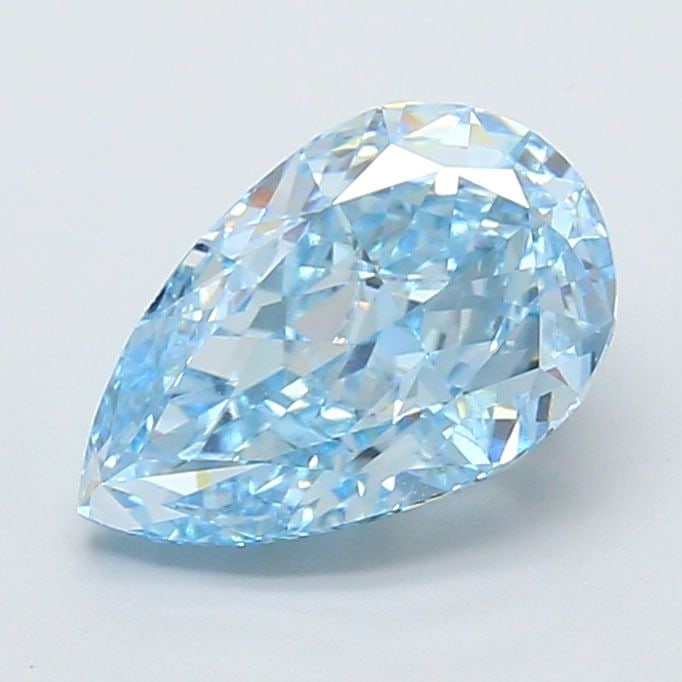Loose Diamond - PEAR 2.83ct Fancy Vivid Blue VVS2: Loose Diamond - PEAR 2.83ct Fancy Vivid Blue VVS2 Source: This is a real non-mined Diamond that has been grown in a lab Shape: PEAR Carats: 2.83 Color: Fancy Vivid Blue Certification: IGI Video: