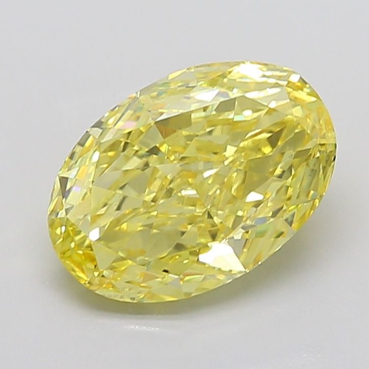 Loose Diamond - OVAL 5.01ct Fancy Vivid Yellow VS1: Loose Diamond - OVAL 5.01ct Fancy Vivid Yellow VS1 Source: This is a real non-mined Diamond that has been grown in a lab Shape: OVAL Carats: 5.01 Color: Fancy Vivid Yellow Certification: IGI Additiona