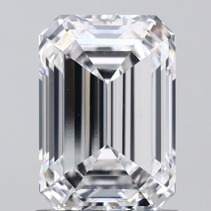 Loose Diamond - EMERALD 1.55ct D VVS2: Loose Diamond - EMERALD 1.55ct D VVS2 Source: This is a real non-mined Diamond that has been grown in a lab Shape: EMERALD Carats: 1.55 Color: D Clarity: VVS2 Certification: IGI Video: