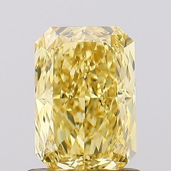 Loose Diamond - RADIANT 1.04ct Fancy Vivid Yellow VS1: Loose Diamond - RADIANT 1.04ct Fancy Vivid Yellow VS1 Source: This is a real non-mined Diamond that has been grown in a lab Shape: RADIANT Carats: 1.04 Color: Fancy Vivid Yellow Certification: IGI Vid