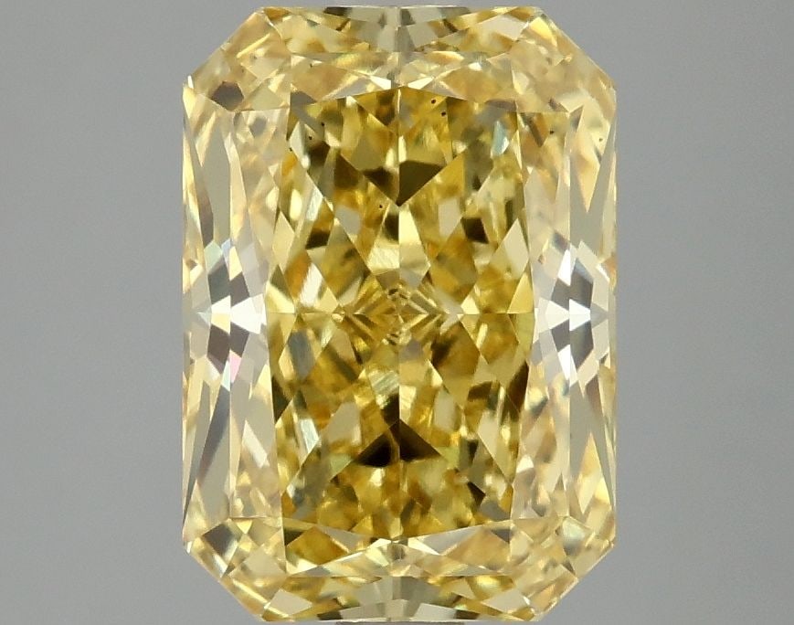 Loose Diamond - RADIANT 3.09ct Fancy Vivid Yellow VS2: Loose Diamond - RADIANT 3.09ct Fancy Vivid Yellow VS2 Source: This is a real non-mined Diamond that has been grown in a lab Shape: RADIANT Carats: 3.09 Color: Fancy Vivid Yellow Certification: IGI Vid