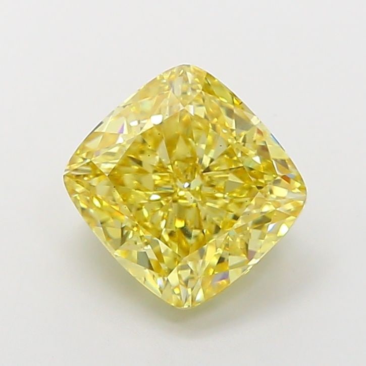 Loose Diamond - CUSHION MODIFIED 4.52ct Fancy Intense Yellow VS2: Loose Diamond - CUSHION MODIFIED 4.52ct Fancy Intense Yellow VS2 Source: This is a real non-mined Diamond that has been grown in a lab Shape: CUSHION MODIFIED Carats: 4.52 Color: Fancy Intense Yellow