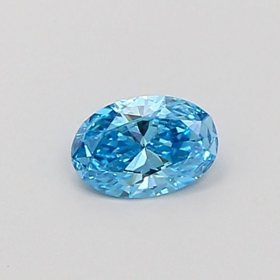 Loose Diamond - OVAL 0.3ct Fancy Vivid Blue SI1 (1 of 1)