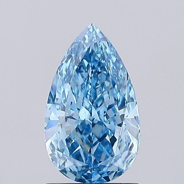 Loose Diamond - PEAR 1.24ct Fancy Vivid Blue VVS2: Loose Diamond - PEAR 1.24ct Fancy Vivid Blue VVS2 Source: This is a real non-mined Diamond that has been grown in a lab Shape: PEAR Carats: 1.24 Color: Fancy Vivid Blue Certification: IGI Video: