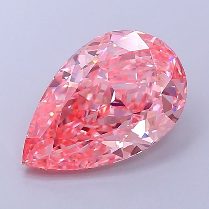 Loose Diamond - PEAR 4.22ct Fancy Vivid Pink VS1: Loose Diamond - PEAR 4.22ct Fancy Vivid Pink VS1 Source: This is a real non-mined Diamond that has been grown in a lab Shape: PEAR Carats: 4.22 Color: Fancy Vivid Pink Certification: IGI Video: