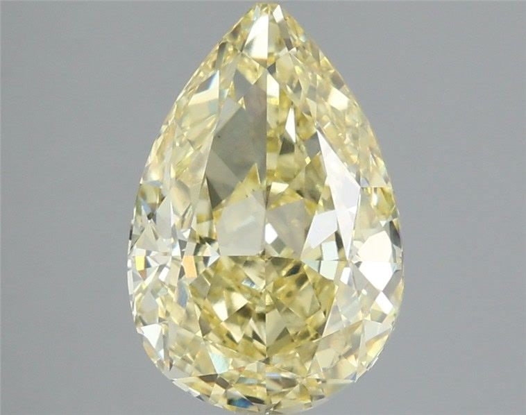 Loose Diamond - PEAR 3.11ct Fancy Intense Yellow VS1: Loose Diamond - PEAR 3.11ct Fancy Intense Yellow VS1 Source: This is a real non-mined Diamond that has been grown in a lab Shape: PEAR Carats: 3.11 Color: Fancy Intense Yellow Certification: IGI Video
