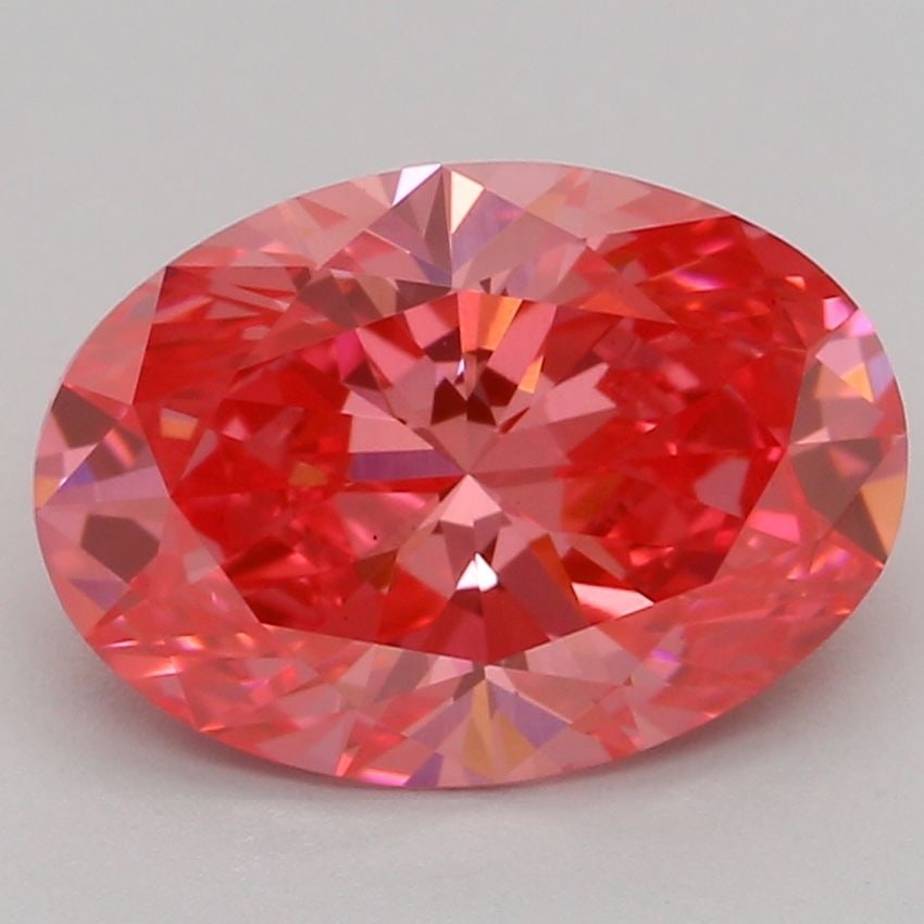 Loose Diamond - OVAL 1.59ct Fancy Vivid Pink VS1: Loose Diamond - OVAL 1.59ct Fancy Vivid Pink VS1 Source: This is a real non-mined Diamond that has been grown in a lab Shape: OVAL Carats: 1.59 Color: Fancy Vivid Pink Certification: IGI Video: