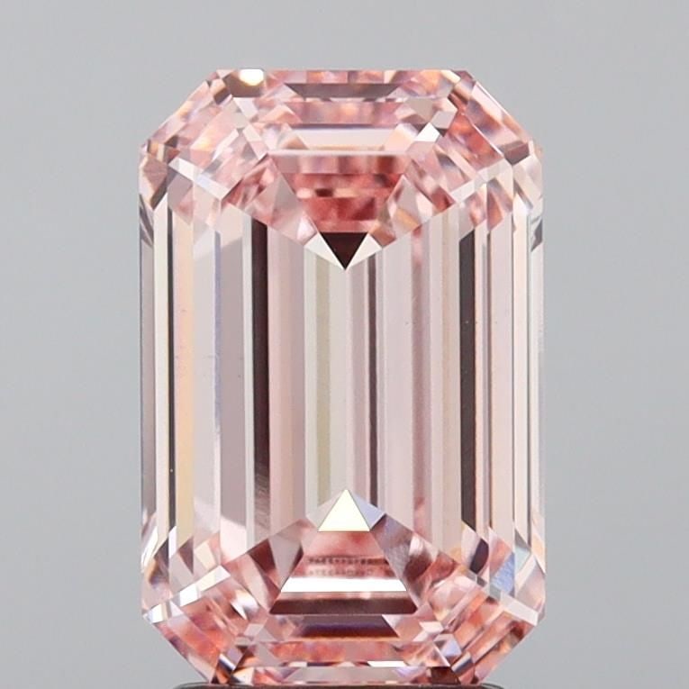 Loose Diamond - EMERALD 3.51ct Fancy Intense Pink VS1 (1 of 1)