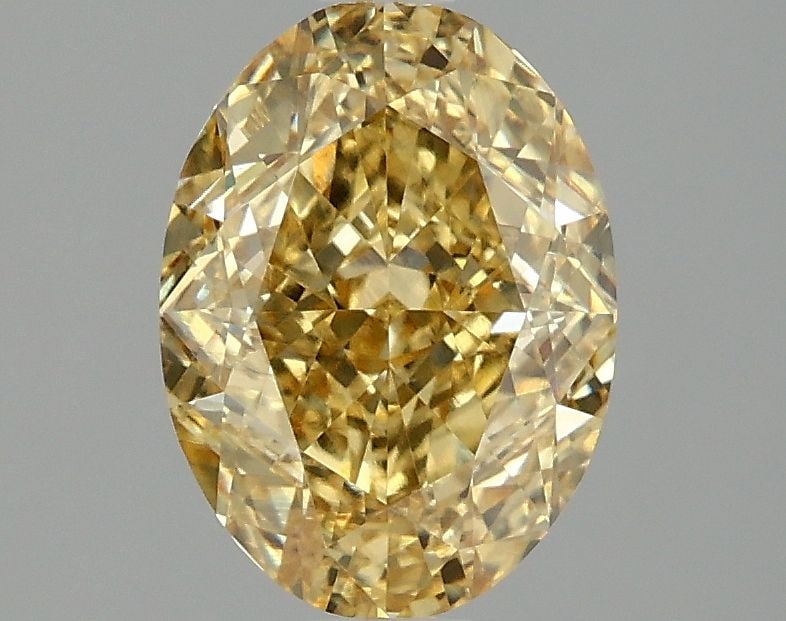 Loose Diamond - OVAL 2.09ct Fancy Vivid Yellow VS1: Loose Diamond - OVAL 2.09ct Fancy Vivid Yellow VS1 Source: This is a real non-mined Diamond that has been grown in a lab Shape: OVAL Carats: 2.09 Color: Fancy Vivid Yellow Certification: IGI Video: