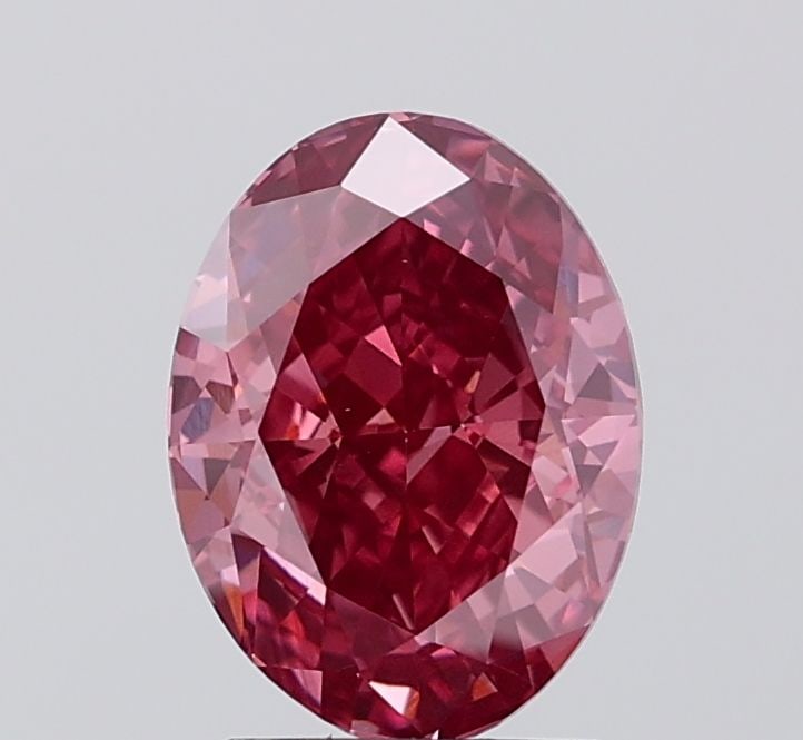 Loose Diamond - OVAL 2.14ct Fancy Deep Pink VS1: Loose Diamond - OVAL 2.14ct Fancy Deep Pink VS1 Source: This is a real non-mined Diamond that has been grown in a lab Shape: OVAL Carats: 2.14 Color: Fancy Deep Pink Certification: IGI Video: