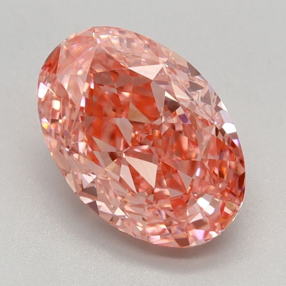 Loose Diamond - OVAL 2.14ct Fancy Vivid Pink VVS2: Loose Diamond - OVAL 2.14ct Fancy Vivid Pink VVS2 Source: This is a real non-mined Diamond that has been grown in a lab Shape: OVAL Carats: 2.14 Color: Fancy Vivid Pink Certification: IGI Video: