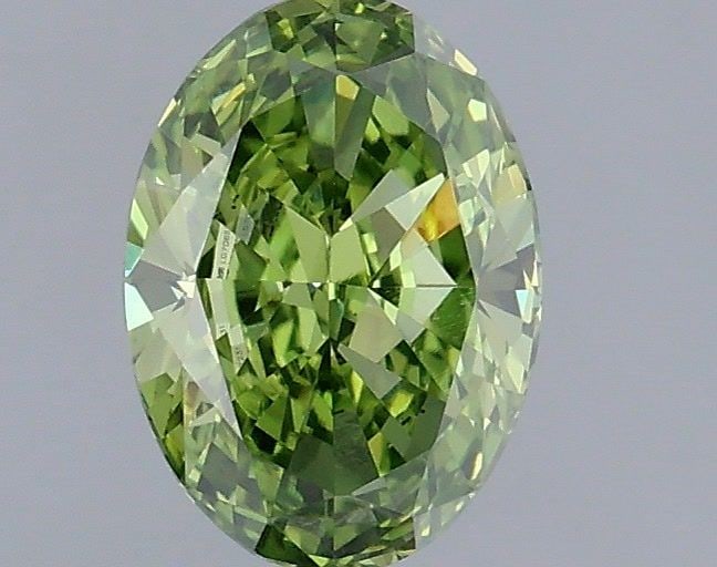 Loose Diamond - OVAL 1.09ct Fancy Vivid Green VS2: Loose Diamond - OVAL 1.09ct Fancy Vivid Green VS2 Source: This is a real non-mined Diamond that has been grown in a lab Shape: OVAL Carats: 1.09 Color: Fancy Vivid Green Certification: IGI Video: