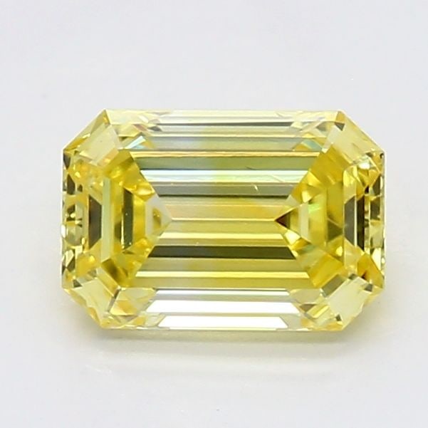 Loose Diamond - EMERALD 0.67ct Fancy Vivid Yellow VS1 (1 of 1)