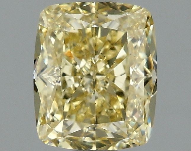 Loose Diamond - CUSHION MODIFIED 1.55ct Fancy Intense Yellow VS2: Loose Diamond - CUSHION MODIFIED 1.55ct Fancy Intense Yellow VS2 Source: This is a real non-mined Diamond that has been grown in a lab Shape: CUSHION MODIFIED Carats: 1.55 Color: Fancy Intense