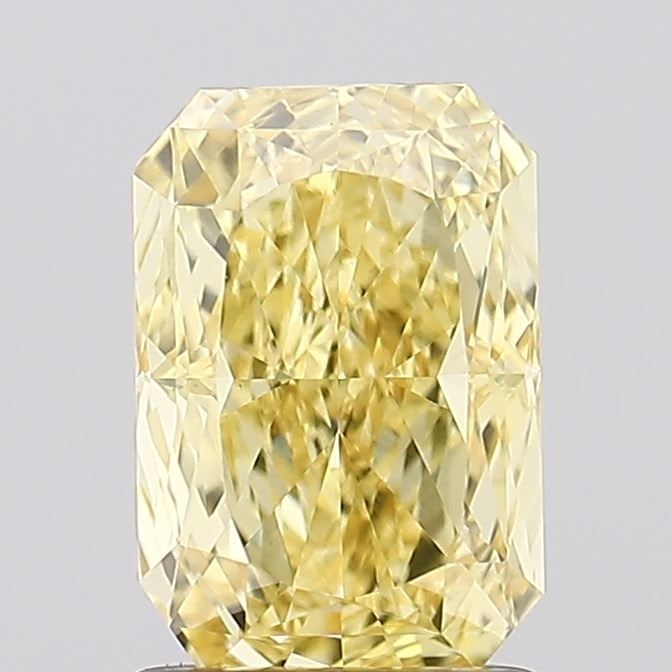 Loose Diamond - RADIANT 1.75ct Fancy Vivid Yellow VS1: Loose Diamond - RADIANT 1.75ct Fancy Vivid Yellow VS1 Source: This is a real non-mined Diamond that has been grown in a lab Shape: RADIANT Carats: 1.75 Color: Fancy Vivid Yellow Certification: IGI Vid