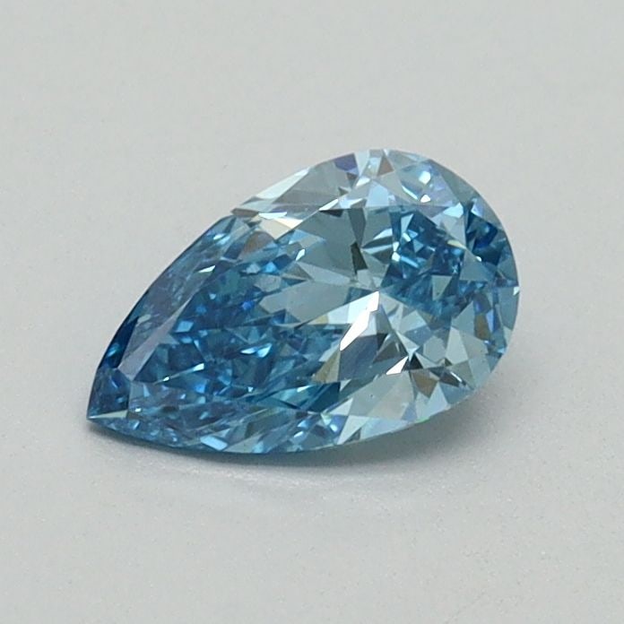 Loose Diamond - PEAR 0.45ct Fancy Blue VS1: Loose Diamond - PEAR 0.45ct Fancy Blue VS1 Source: This is a real non-mined Diamond that has been grown in a lab Shape: PEAR Carats: 0.45 Color: Fancy Blue Certification: NONE Video:
