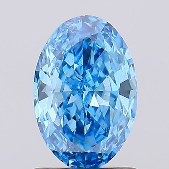 Loose Diamond - OVAL 1.09ct Fancy Vivid Blue SI1: Loose Diamond - OVAL 1.09ct Fancy Vivid Blue SI1 Source: This is a real non-mined Diamond that has been grown in a lab Shape: OVAL Carats: 1.09 Color: Fancy Vivid Blue Certification: NONE Video: