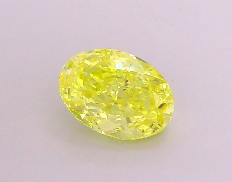 Loose Diamond - OVAL 1.54ct Fancy Vivid Yellow VVS1: Loose Diamond - OVAL 1.54ct Fancy Vivid Yellow VVS1 Source: This is a real non-mined Diamond that has been grown in a lab Shape: OVAL Carats: 1.54 Color: Fancy Vivid Yellow Certification: IGI Video: