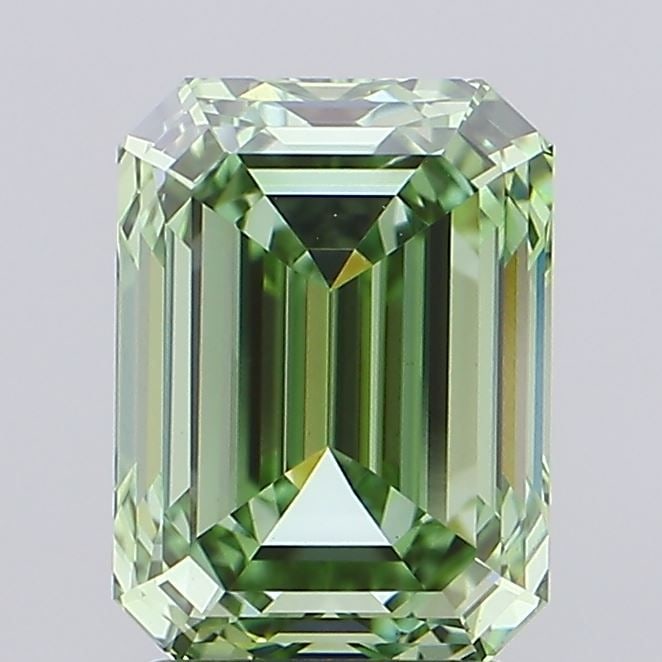 Loose Diamond - EMERALD 3.01ct Fancy Vivid Green VS1: Loose Diamond - EMERALD 3.01ct Fancy Vivid Green VS1 Source: This is a real non-mined Diamond that has been grown in a lab Shape: EMERALD Carats: 3.01 Color: Fancy Vivid Green Certification: IGI Video