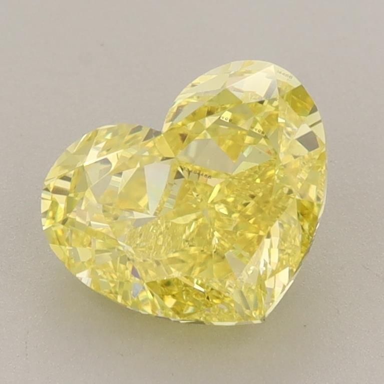 Loose Diamond - HEART 2.06ct Fancy Vivid Yellow VS1: Loose Diamond - HEART 2.06ct Fancy Vivid Yellow VS1 Source: This is a real non-mined Diamond that has been grown in a lab Shape: HEART Carats: 2.06 Color: Fancy Vivid Yellow Certification: IGI Video: