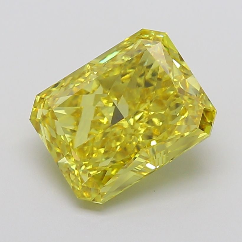 Loose Diamond - RADIANT 7.05ct Fancy Vivid Yellow VS2: Loose Diamond - RADIANT 7.05ct Fancy Vivid Yellow VS2 Source: This is a real non-mined Diamond that has been grown in a lab Shape: RADIANT Carats: 7.05 Color: Fancy Vivid Yellow Certification: IGI Vid