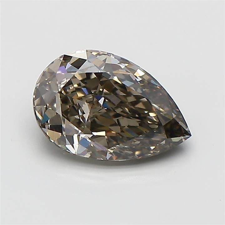 Loose Diamond - PEAR 1.36ct Fancy Light Brownish Gray VS1: Loose Diamond - PEAR 1.36ct Fancy Light Brownish Gray VS1 Source: This is a real non-mined Diamond that has been grown in a lab Shape: PEAR Carats: 1.36 Color: Fancy Light Brownish Gray Certification: