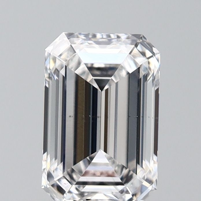 Loose Diamond - EMERALD 1.01ct E VS2: Loose Diamond - EMERALD 1.01ct E VS2 Source: This is a real non-mined Diamond that has been grown in a lab Shape: EMERALD Carats: 1.01 Color: E Clarity: VS2 Certification: IGI Video: