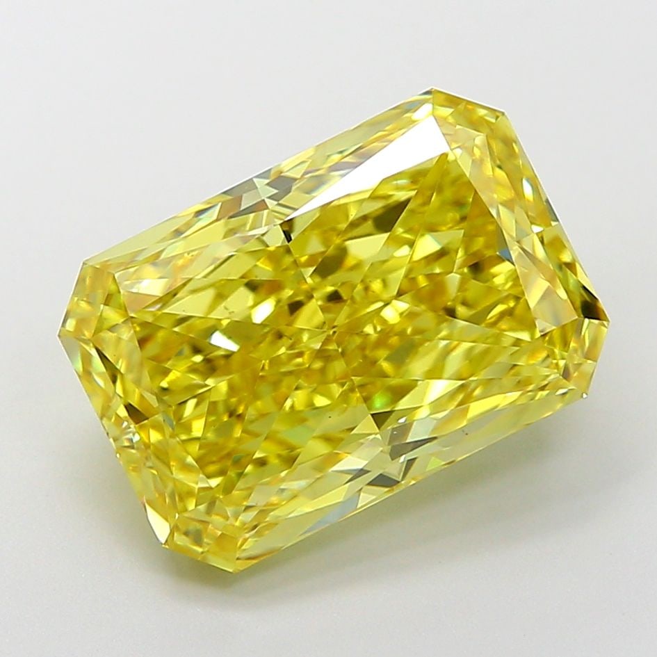 Loose Diamond - RADIANT 7.01ct Fancy Vivid Yellow VS2: Loose Diamond - RADIANT 7.01ct Fancy Vivid Yellow VS2 Source: This is a real non-mined Diamond that has been grown in a lab Shape: RADIANT Carats: 7.01 Color: Fancy Vivid Yellow Certification: IGI Vid