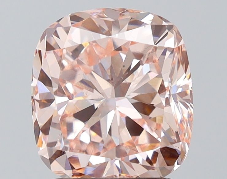 Loose Diamond - CUSHION MODIFIED 2.68ct Fancy Pink VS2: Loose Diamond - CUSHION MODIFIED 2.68ct Fancy Pink VS2 Source: This is a real non-mined Diamond that has been grown in a lab Shape: CUSHION MODIFIED Carats: 2.68 Color: Fancy Pink Certification: IGI V