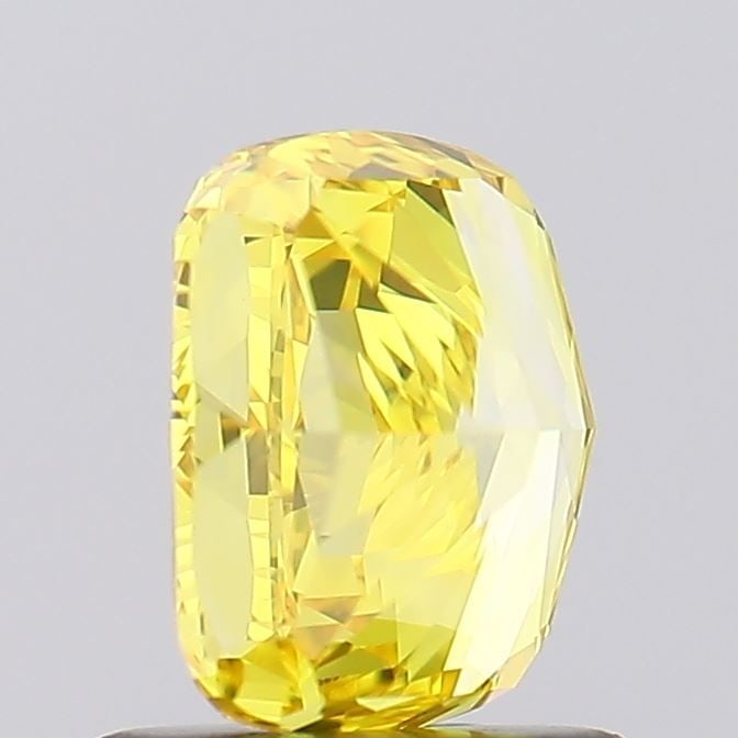 Loose Diamond - CUSHION BRILLIANT 1.18ct Fancy Vivid Yellow VVS2: Loose Diamond - CUSHION BRILLIANT 1.18ct Fancy Vivid Yellow VVS2 Source: This is a real non-mined Diamond that has been grown in a lab Shape: CUSHION BRILLIANT Carats: 1.18 Color: Fancy Vivid Yellow C