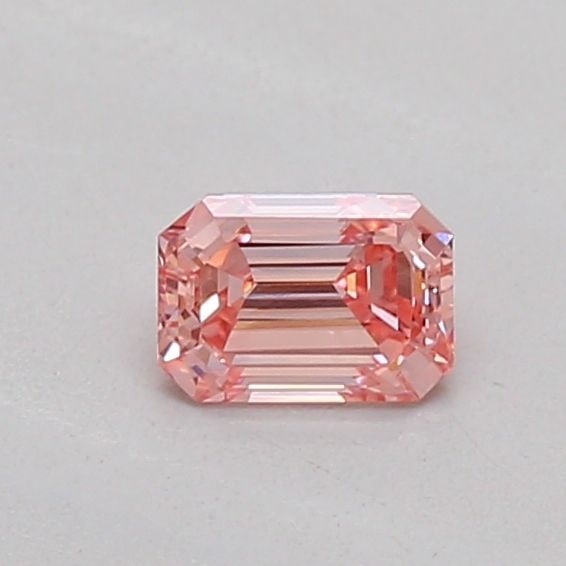 Loose Diamond - EMERALD 0.19ct Fancy Intense Pink VS1: Loose Diamond - EMERALD 0.19ct Fancy Intense Pink VS1 Source: This is a real non-mined Diamond that has been grown in a lab Shape: EMERALD Carats: 0.19 Color: Fancy Intense Pink Certification: IGI Vid