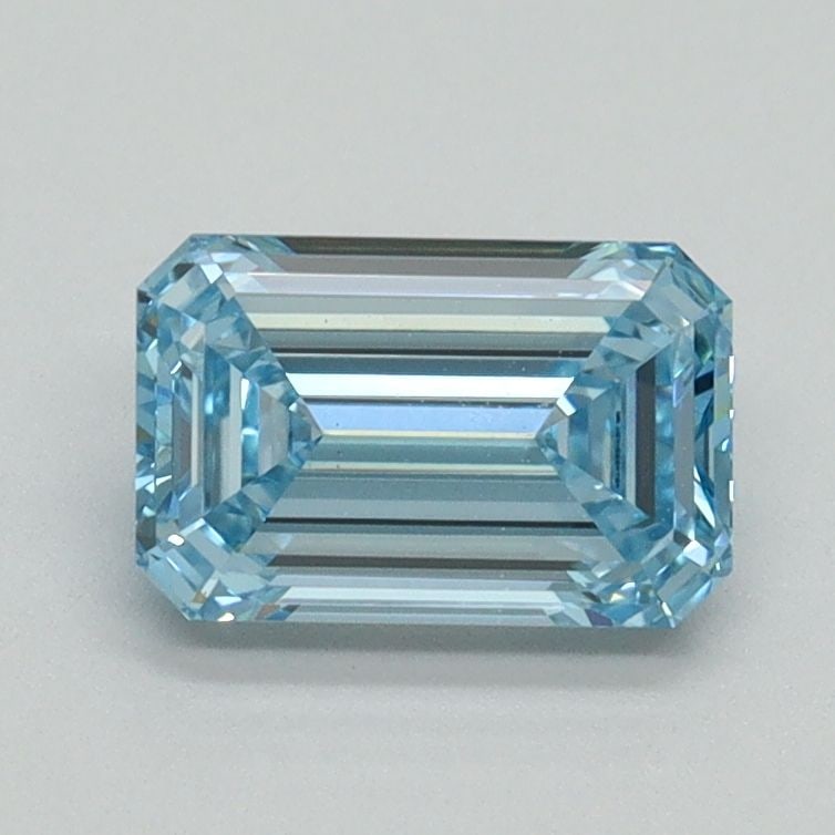 Loose Diamond - EMERALD 1.04ct Fancy Vivid Blue VS1: Loose Diamond - EMERALD 1.04ct Fancy Vivid Blue VS1 Source: This is a real non-mined Diamond that has been grown in a lab Shape: EMERALD Carats: 1.04 Color: Fancy Vivid Blue Certification: IGI Video: