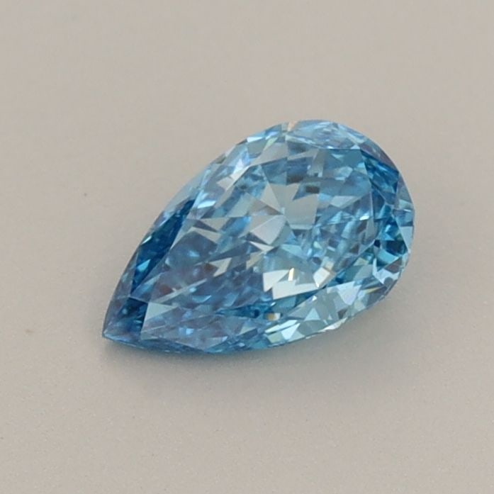 Loose Diamond - PEAR 0.45ct Fancy Vivid Blue VVS2: Loose Diamond - PEAR 0.45ct Fancy Vivid Blue VVS2 Source: This is a real non-mined Diamond that has been grown in a lab Shape: PEAR Carats: 0.45 Color: Fancy Vivid Blue Certification: IGI Video: