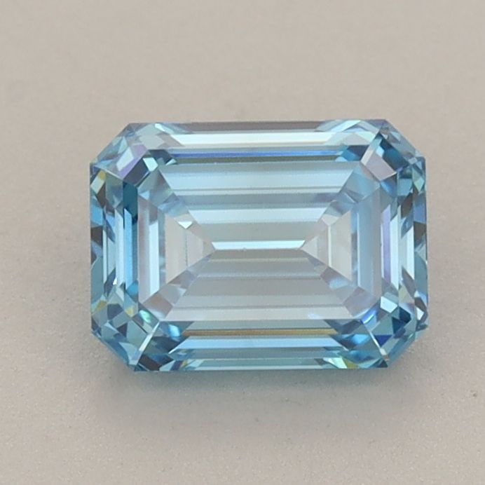 Loose Diamond - EMERALD 1.04ct Fancy Vivid Blue VS1: Loose Diamond - EMERALD 1.04ct Fancy Vivid Blue VS1 Source: This is a real non-mined Diamond that has been grown in a lab Shape: EMERALD Carats: 1.04 Color: Fancy Vivid Blue Certification: IGI Video: