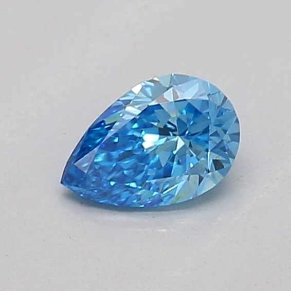 Loose Diamond - PEAR 0.2ct Fancy Vivid Blue VS1: Loose Diamond - PEAR 0.2ct Fancy Vivid Blue VS1 Source: This is a real non-mined Diamond that has been grown in a lab Shape: PEAR Carats: 0.2 Color: Fancy Vivid Blue Certification: IGI Additional imag