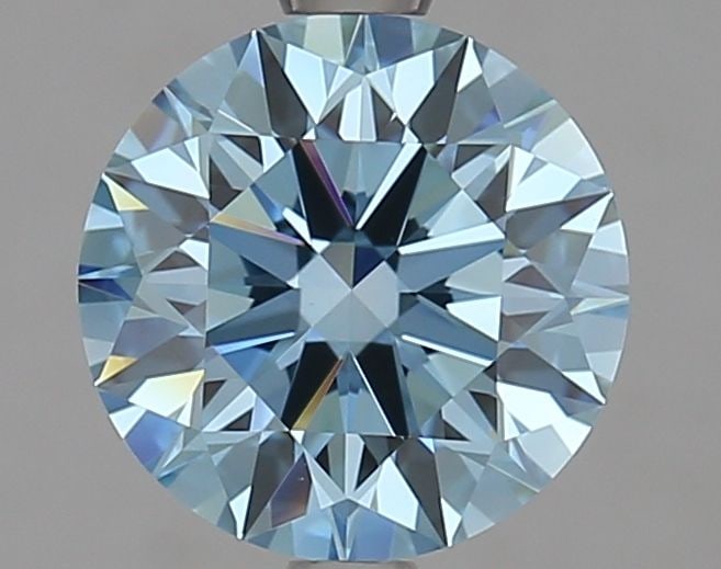 Ideal Loose Diamond - ROUND 2.05ct Fancy Vivid Blue VS1: Ideal Loose Diamond - ROUND 2.05ct Fancy Vivid Blue VS1 Source: This is a real non-mined Diamond that has been grown in a lab Shape: ROUND Carats: 2.05 Color: Fancy Vivid Blue Certification: IGI Video