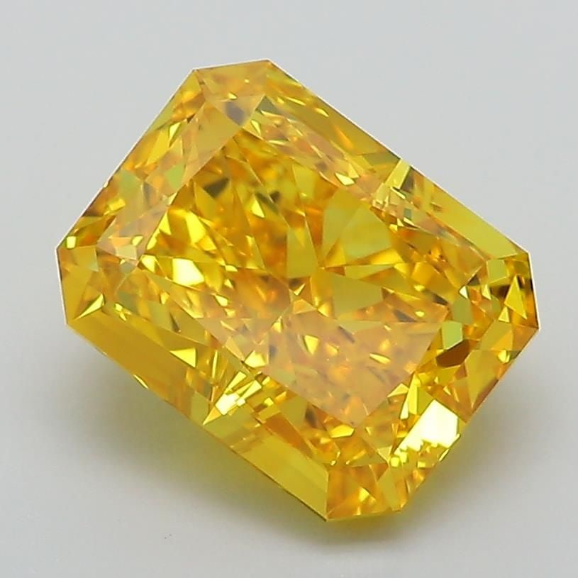 Loose Diamond - RADIANT 2.59ct Fancy Vivid Yellow VVS2: Loose Diamond - RADIANT 2.59ct Fancy Vivid Yellow VVS2 Source: This is a real non-mined Diamond that has been grown in a lab Shape: RADIANT Carats: 2.59 Color: Fancy Vivid Yellow Certification: IGI Vi