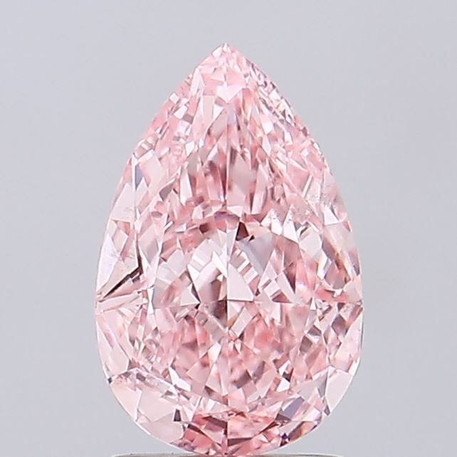 Loose Diamond - PEAR 2.02ct Fancy Vivid Pink VS2: Loose Diamond - PEAR 2.02ct Fancy Vivid Pink VS2 Source: This is a real non-mined Diamond that has been grown in a lab Shape: PEAR Carats: 2.02 Color: Fancy Vivid Pink Certification: IGI Video: