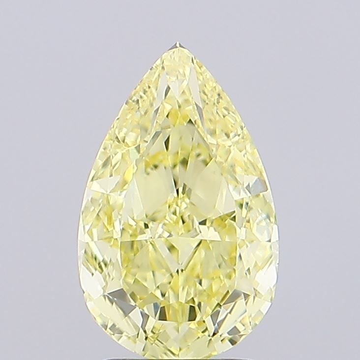 Loose Diamond - PEAR 2.58ct Fancy Intense Yellow VVS1: Loose Diamond - PEAR 2.58ct Fancy Intense Yellow VVS1 Source: This is a real non-mined Diamond that has been grown in a lab Shape: PEAR Carats: 2.58 Color: Fancy Intense Yellow Certification: IGI Vide