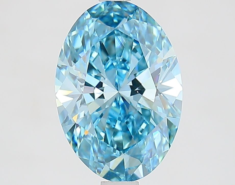 Loose Diamond - OVAL 2.19ct Fancy Vivid Blue VS1: Loose Diamond - OVAL 2.19ct Fancy Vivid Blue VS1 Source: This is a real non-mined Diamond that has been grown in a lab Shape: OVAL Carats: 2.19 Color: Fancy Vivid Blue Certification: IGI Video: