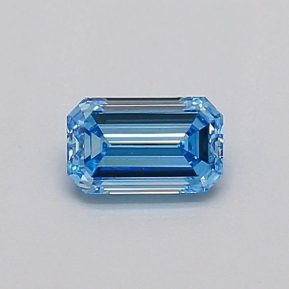 Loose Diamond - EMERALD 0.31ct Fancy Vivid Blue VVS2: Loose Diamond - EMERALD 0.31ct Fancy Vivid Blue VVS2 Source: This is a real non-mined Diamond that has been grown in a lab Shape: EMERALD Carats: 0.31 Color: Fancy Vivid Blue Certification: IGI Video: