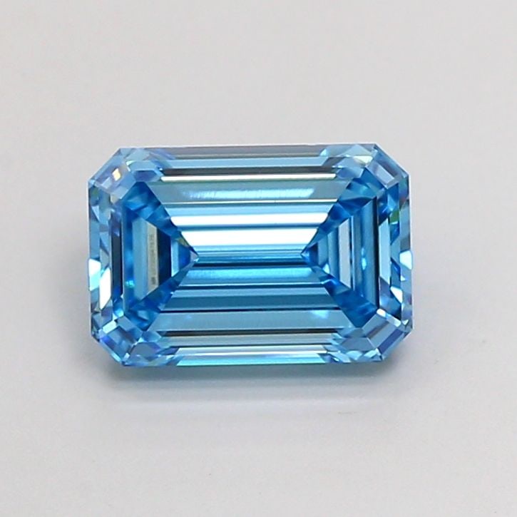 Loose Diamond - EMERALD 2.05ct Fancy Vivid Blue VVS2: Loose Diamond - EMERALD 2.05ct Fancy Vivid Blue VVS2 Source: This is a real non-mined Diamond that has been grown in a lab Shape: EMERALD Carats: 2.05 Color: Fancy Vivid Blue Certification: IGI Video: